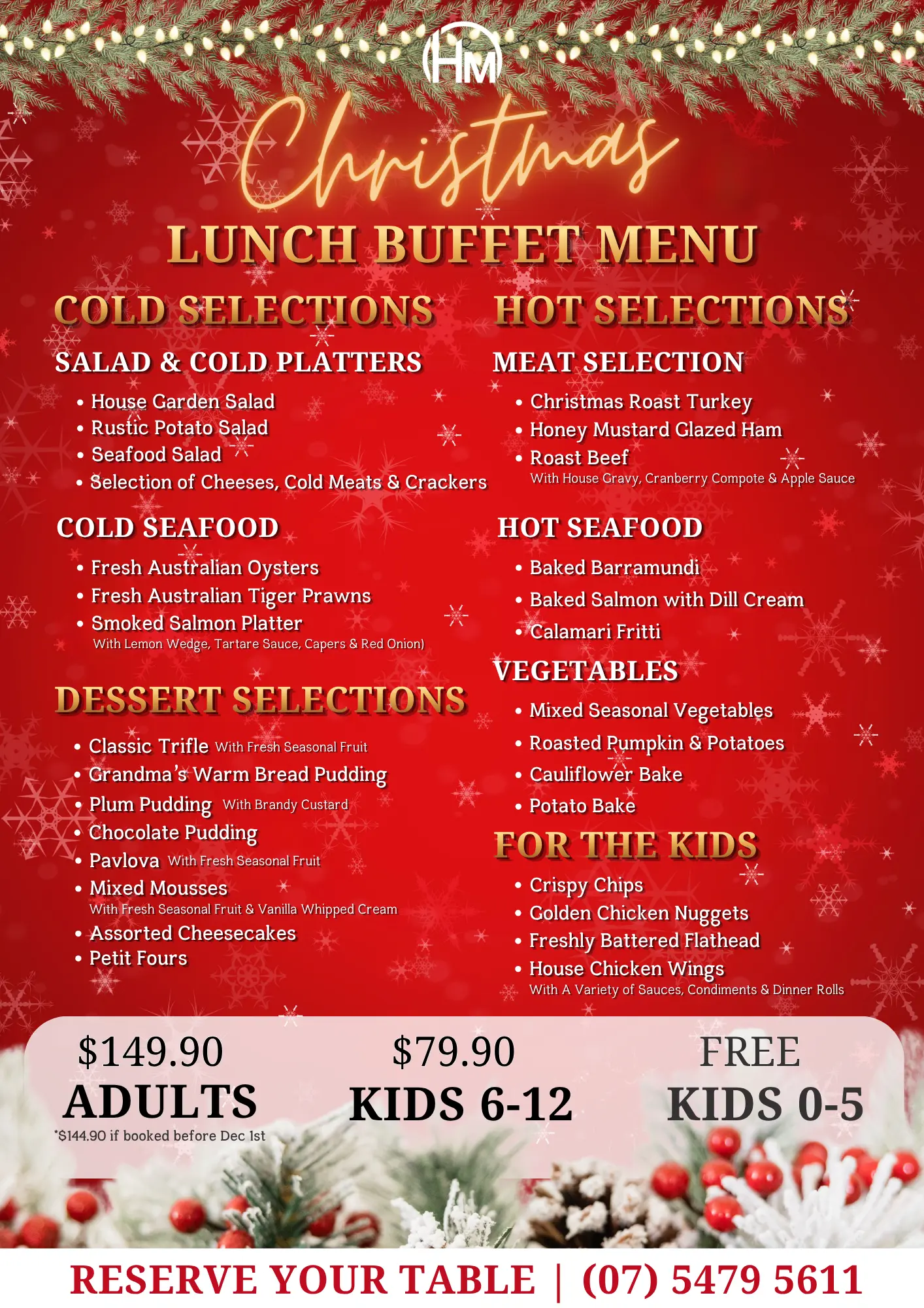 Christmas Day Buffet